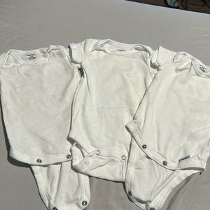 0-3 month all white onesies